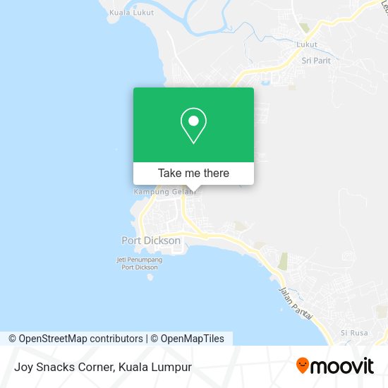 Joy Snacks Corner map