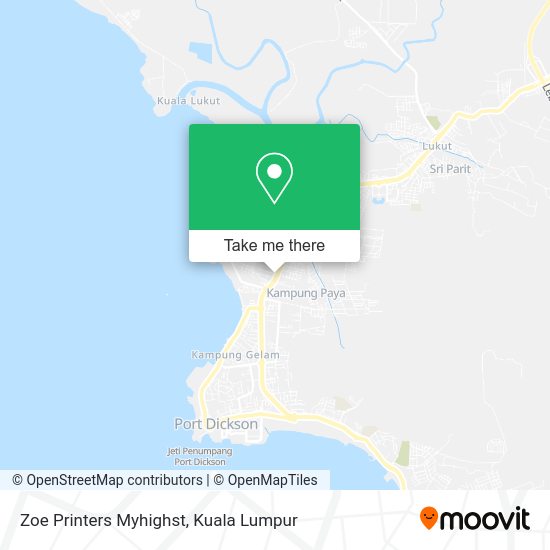 Zoe Printers Myhighst map