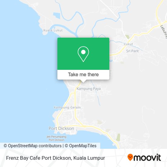 Frenz Bay Cafe Port Dickson map
