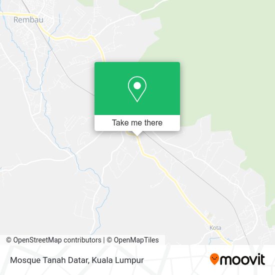 Mosque Tanah Datar map