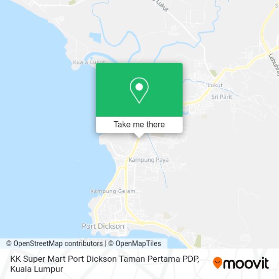 KK Super Mart Port Dickson Taman Pertama PDP map