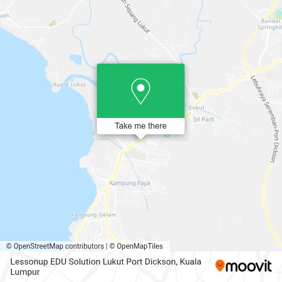 Lessonup EDU Solution Lukut Port Dickson map