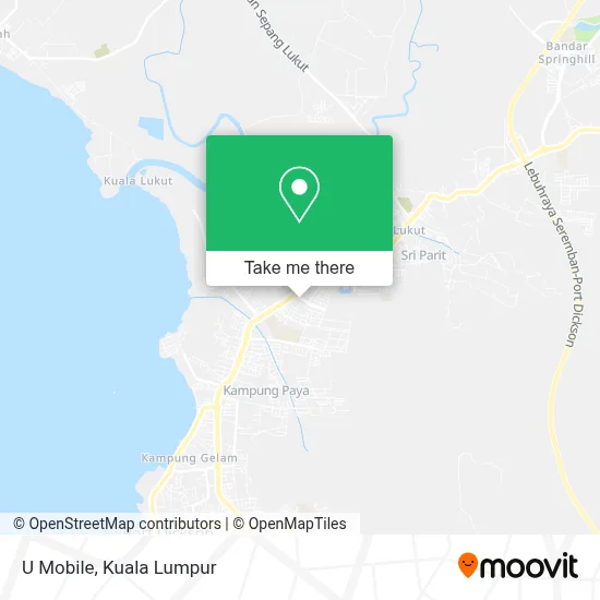 U Mobile map