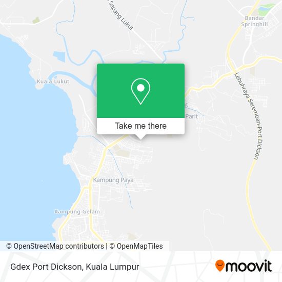 Gdex Port Dickson map