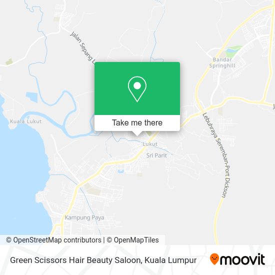 Green Scissors Hair Beauty Saloon map
