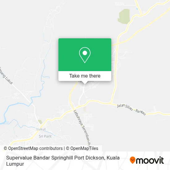 Supervalue Bandar Springhill Port Dickson map