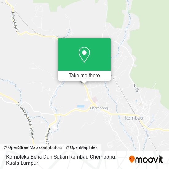 Kompleks Belia Dan Sukan Rembau Chembong map
