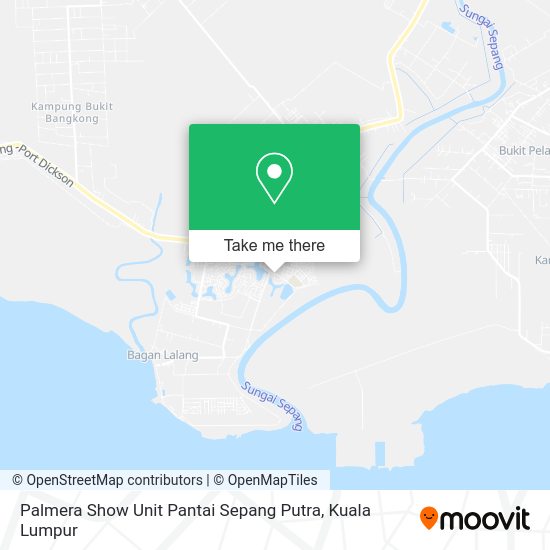 Palmera Show Unit Pantai Sepang Putra map