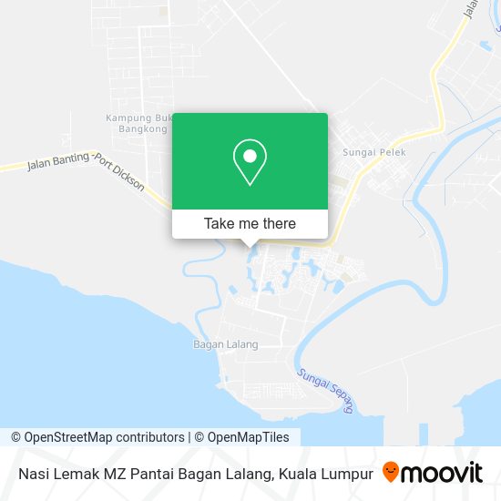 Nasi Lemak MZ Pantai Bagan Lalang map