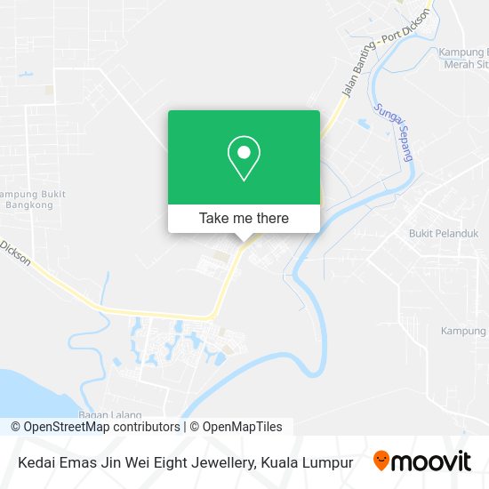 Kedai Emas Jin Wei Eight Jewellery map