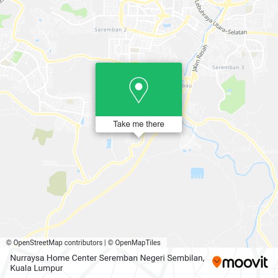 Peta Nurraysa Home Center Seremban Negeri Sembilan