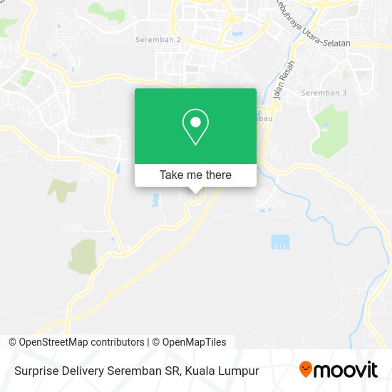 Surprise Delivery Seremban SR map
