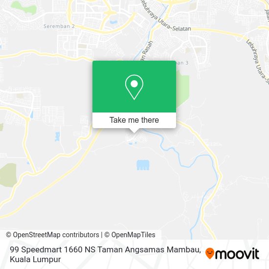 99 Speedmart 1660 NS Taman Angsamas Mambau map