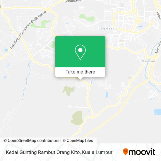 Kedai Gunting Rambut Orang Kito map