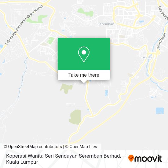 Koperasi Wanita Seri Sendayan Seremban Berhad map