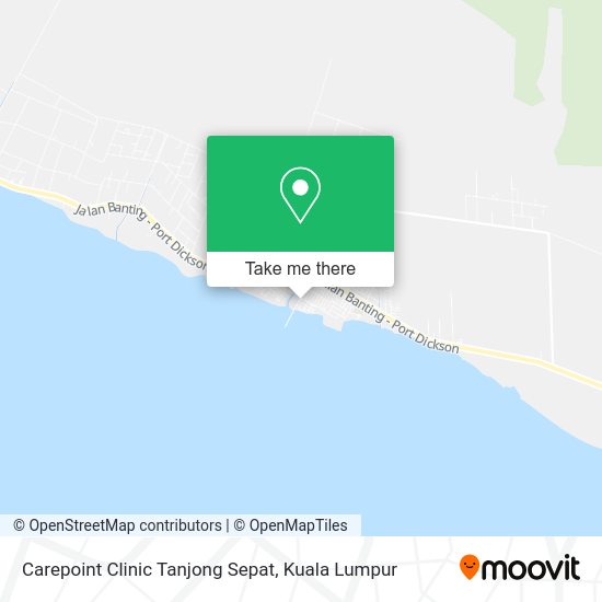 Peta Carepoint Clinic Tanjong Sepat