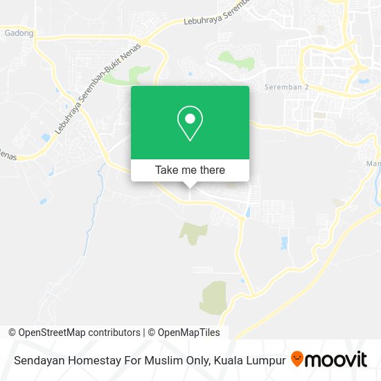Peta Sendayan Homestay For Muslim Only