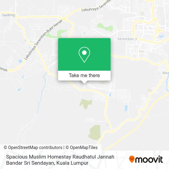 Spacious Muslim Homestay Raudhatul Jannah Bandar Sri Sendayan map