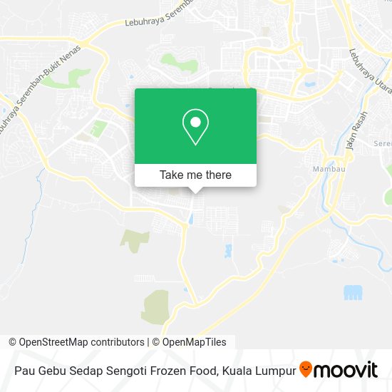 Pau Gebu Sedap Sengoti Frozen Food map