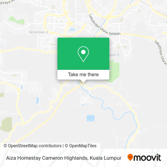 Aiza Homestay Cameron Highlands map