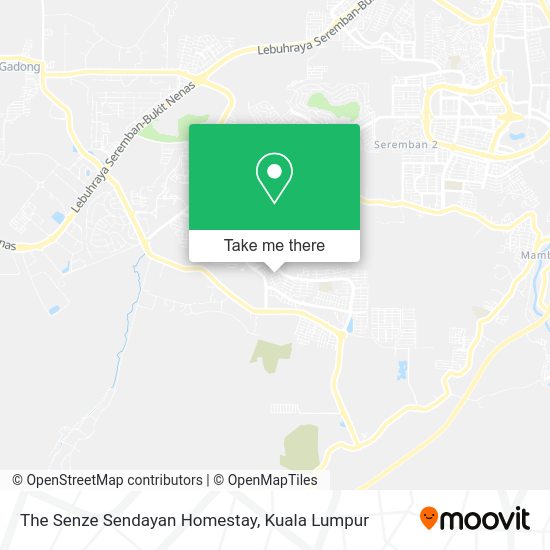 The Senze Sendayan Homestay map