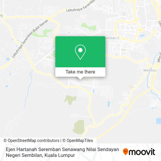 Ejen Hartanah Seremban Senawang Nilai Sendayan Negeri Sembilan map