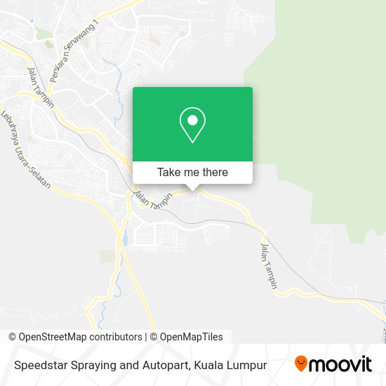 Speedstar Spraying and Autopart map