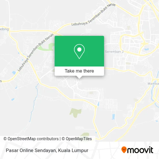 Pasar Online Sendayan map