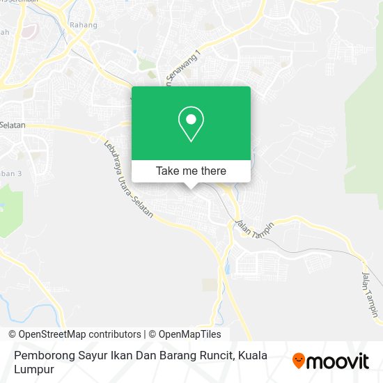 Peta Pemborong Sayur Ikan Dan Barang Runcit
