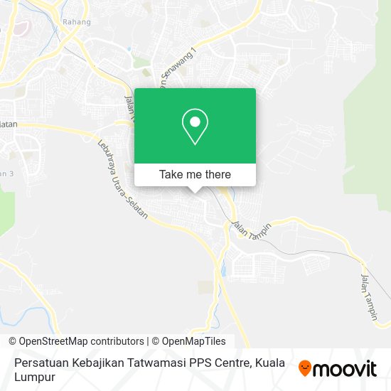 Peta Persatuan Kebajikan Tatwamasi PPS Centre