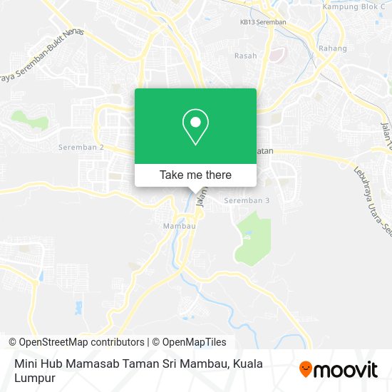 Peta Mini Hub Mamasab Taman Sri Mambau