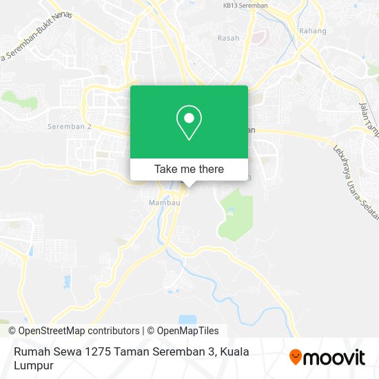 Rumah Sewa 1275 Taman Seremban 3 map