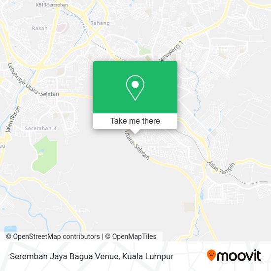 Peta Seremban Jaya Bagua Venue