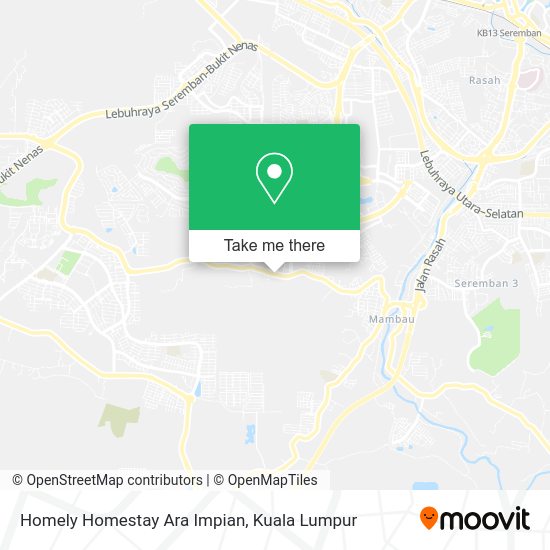Peta Homely Homestay Ara Impian