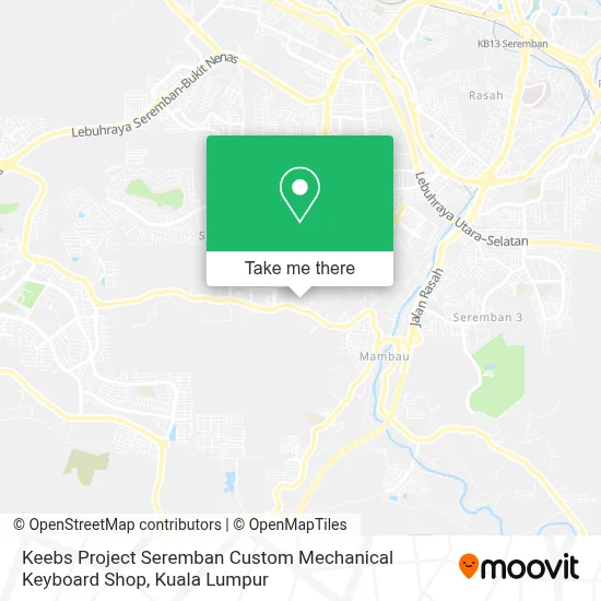 Keebs Project Seremban Custom Mechanical Keyboard Shop map