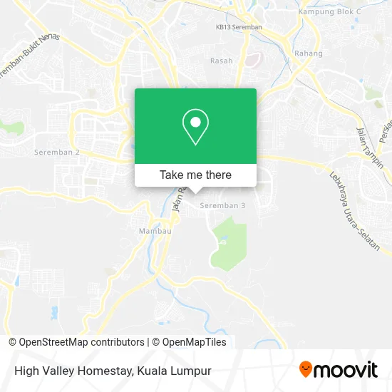 High Valley Homestay map