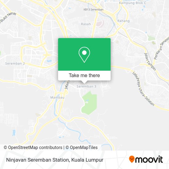 Ninjavan Seremban Station map