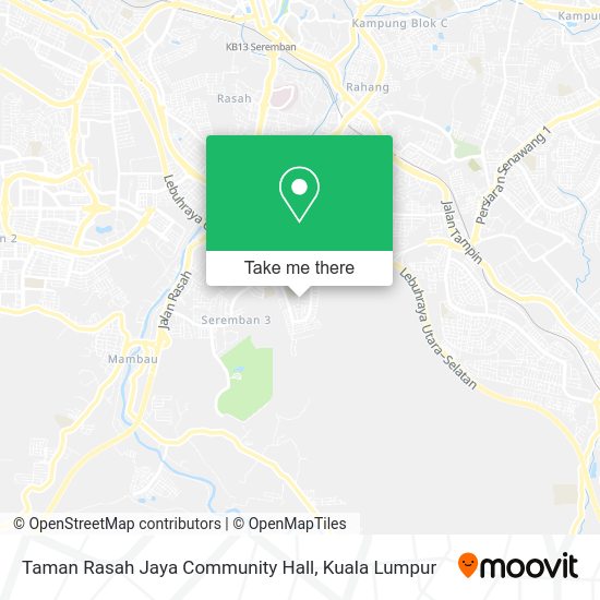 Taman Rasah Jaya Community Hall map