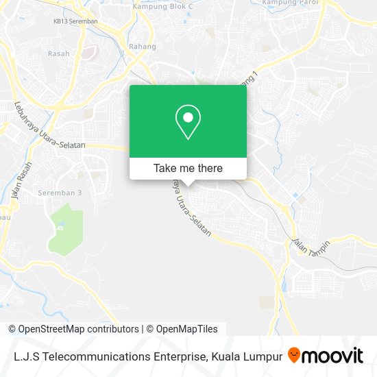 L.J.S Telecommunications Enterprise map