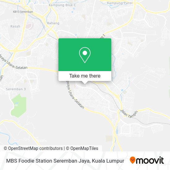 Peta MBS Foodie Station Seremban Jaya