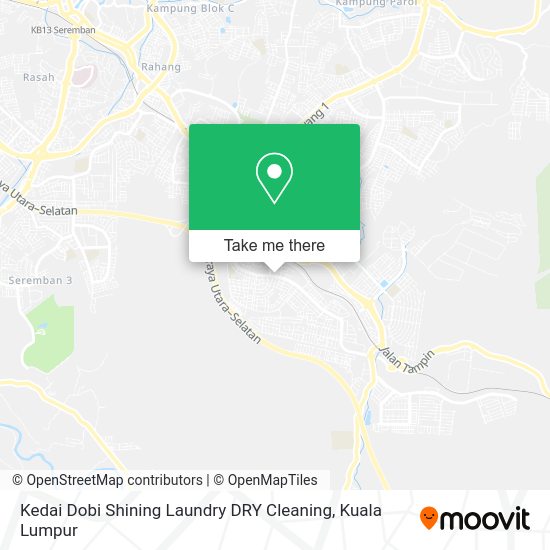 Peta Kedai Dobi Shining Laundry DRY Cleaning