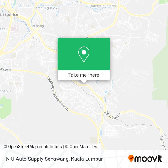 Peta N U Auto Supply Senawang