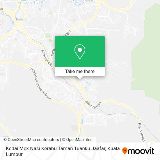 Peta Kedai Mek Nasi Kerabu Taman Tuanku Jaafar