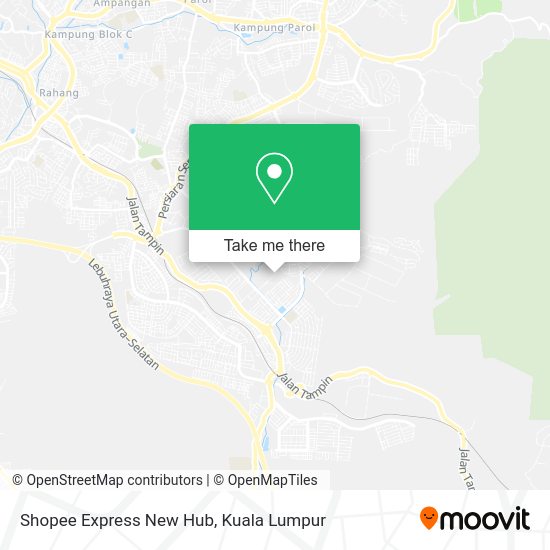 Peta Shopee Express New Hub
