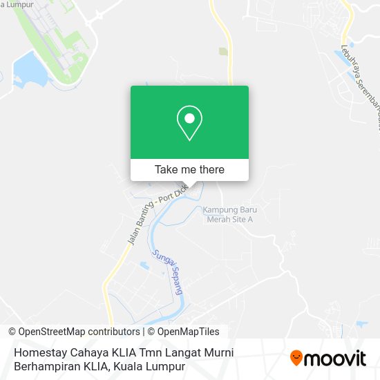 Peta Homestay Cahaya KLIA Tmn Langat Murni Berhampiran KLIA