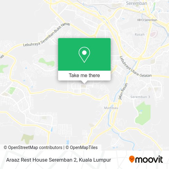 Araaz Rest House Seremban 2 map