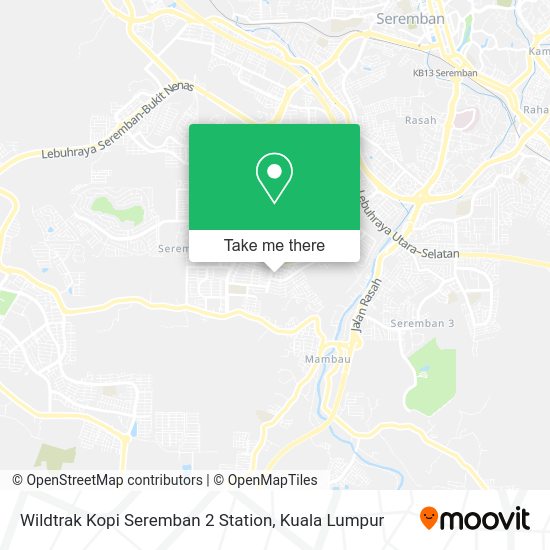 Wildtrak Kopi Seremban 2 Station map