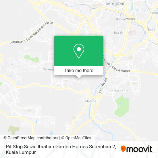 Pit Stop Surau Ibrahim Garden Homes Seremban 2 map