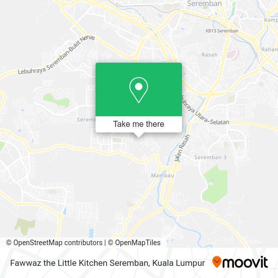Peta Fawwaz the Little Kitchen Seremban