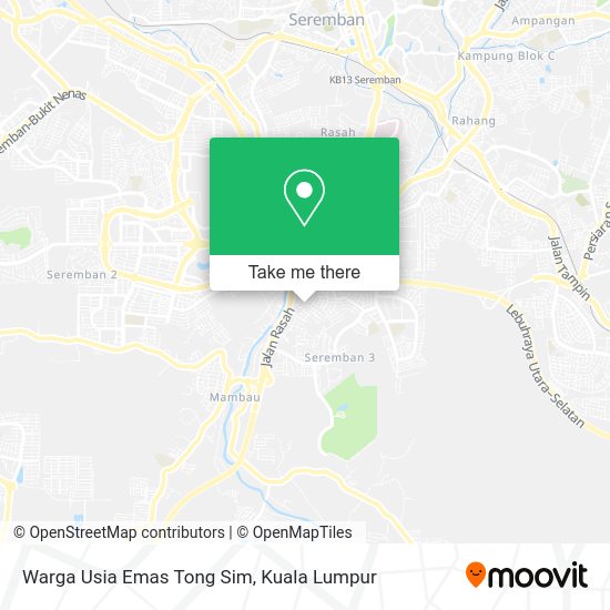 Warga Usia Emas Tong Sim map